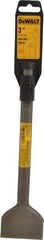 DeWALT - 3" Head Width, 12" OAL, 3/4" Shank Diam, Scaling Chisel - Hex Drive, Hex Shank, Steel - Exact Industrial Supply