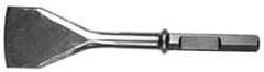 DeWALT - 5" Head Width, 17-1/2" OAL, 3/4" Shank Diam, Asphalt Cutter Chisel - Hex Drive, Hex Shank, Steel - Exact Industrial Supply