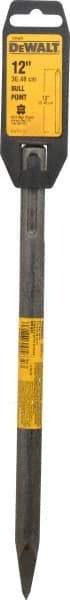 DeWALT - 12" OAL, 3/4" Shank Diam, Moil Point Chisel - SDS Max Drive, SDS Max Shank, Steel - Exact Industrial Supply