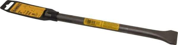 DeWALT - 2" Head Width, 12" OAL, 3/4" Shank Diam, Scaling Chisel - SDS Max Drive, SDS Max Shank, Steel - Exact Industrial Supply