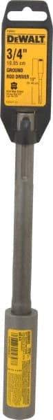 DeWALT - 3/4" Head Width, 3/4" OAL, 1-1/8" Shank Diam, Rod Driver Chisel - SDS Max Drive, SDS Max Shank, Steel - Exact Industrial Supply