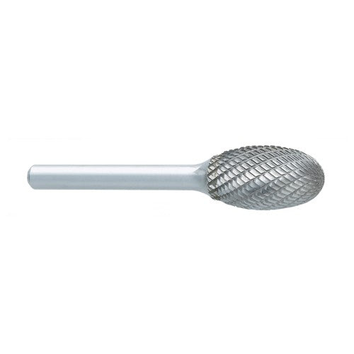SL-1 -6mm × 16mm LOC × 6mm Shank × 50mm OAL 14 Degree Included Angle Carbide Medium Tough Cut Burr - Exact Industrial Supply