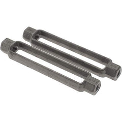 Value Collection - 3,500 Lb Load Limit, 5/8" Thread Diam, 6" Take Up, Steel Turnbuckle Body Turnbuckle - 7-7/8" Body Length, 15/16" Neck Length - Exact Industrial Supply