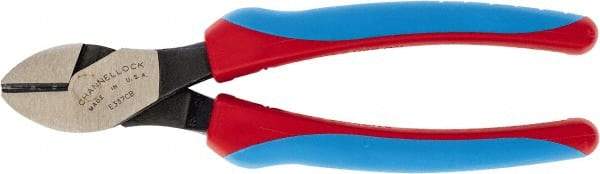 Channellock - 7-7/16" OAL, 5/32" Capacity, Diagonal Cutter - 7/8" Jaw Length x 7-15/32" Jaw Width, Straight Head, Comfort Grips Handle - Exact Industrial Supply
