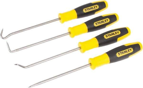 Stanley - 4 Piece Hook & Probe Set - Steel - Exact Industrial Supply
