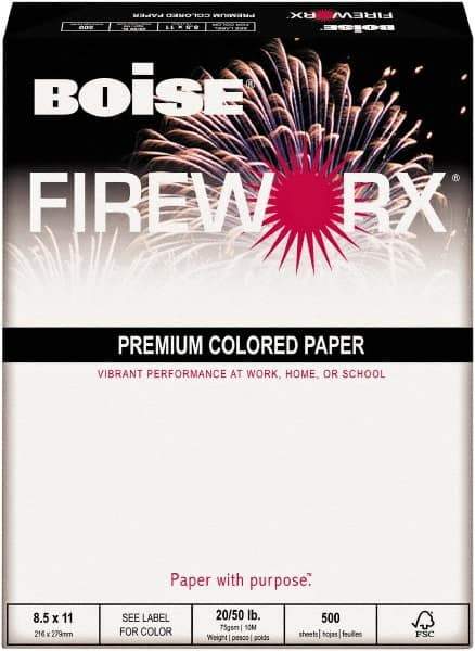 Boise - Blue Colored Copy Paper - Use with Laser Printers, Copiers, Plain Paper Fax Machines - Exact Industrial Supply