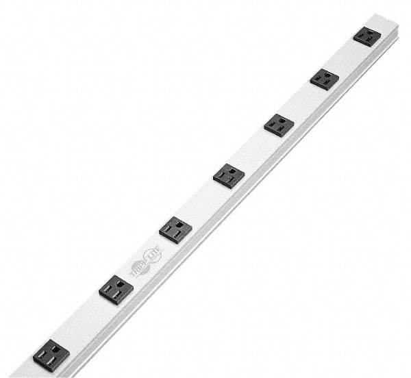 Tripp-Lite - 12 Outlets, 120 Volts, 15 Amps, 15' Cord, Power Outlet Strip - Raceway Mount, 5-15P NEMA Configuration, 36" Strip, cUL Listed, UL1363 - Exact Industrial Supply