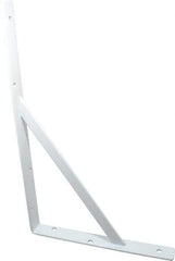 Knape & Vogt - 1,000 Lb Capacity, White Finish, L-Bracket - 16" Long, 10" High - Exact Industrial Supply