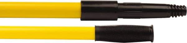 Weiler - 60 x 0.0833" Fiberglass Handle for Tapered or Threaded Holes - Threaded Connection, Yellow - Exact Industrial Supply