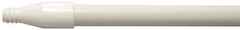 Weiler - 60 x 0.0833" Fiberglass Squeegee Handle - Threaded Connection, White - Exact Industrial Supply