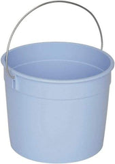 Ability One - 5 Qt, Plastic Round Blue Single Pail - Handle Included - Exact Industrial Supply