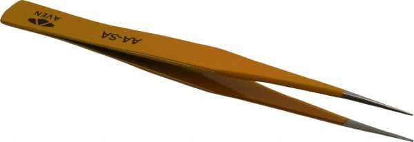 Aven - 5" OAL AA-SA Color Coded Precision Tweezers - Stainless Steel, AA-SA Pattern - Exact Industrial Supply