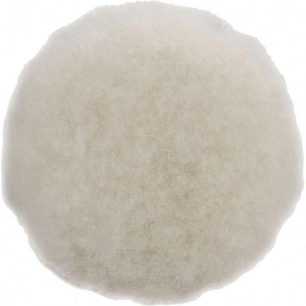 Dynabrade - 3" Diam Sheepskin Wool Bonnet Pad - Hook & Loop Attachment - Exact Industrial Supply