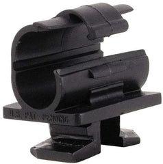 ZSI - 1/2" Tube Diam, Cushion Clamp - Black, 175 Lb Capacity, Polyamide - Exact Industrial Supply