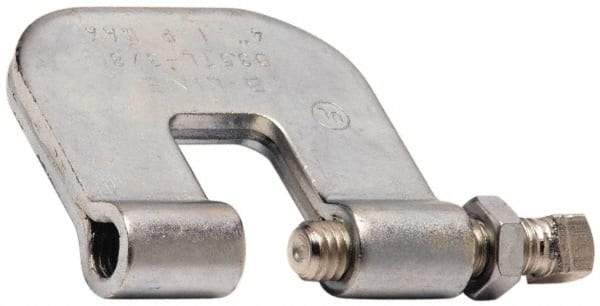 Cooper B-Line - 3/4" Max Flange Thickness, 3/8" Rod Steel C-Clamp with Locknut - 300 Lb Capacity, ASTM A1011 Carbon Steel - Exact Industrial Supply