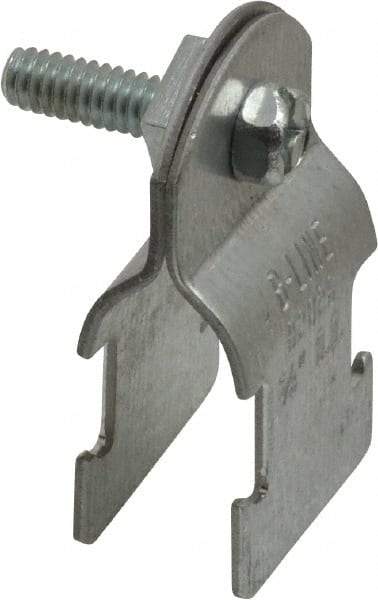 Cooper B-Line - 5/8" Pipe, 16 Gauge, Grade ASTM A1011," Pipe or Conduit Clamp - Zinc Plated, 400 Lb Capacity, All Conduit - Exact Industrial Supply