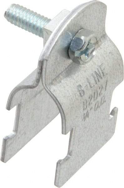 Cooper B-Line - 3/4" Pipe, 16 Gauge, Grade ASTM A1011," Pipe or Conduit Clamp - Zinc Plated, 400 Lb Capacity, All Conduit - Exact Industrial Supply