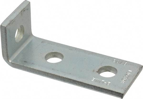 Cooper B-Line - Zinc Plated Carbon Steel 90° Strut Fitting - 1/2" Bolt, 3 Holes, Used with Cooper B Line Channel & Strut (All Sizes Except B62 & B72) - Exact Industrial Supply