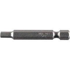 Wiha - 1/8" Power Bit - 1/4" Drive, 2" OAL - Exact Industrial Supply