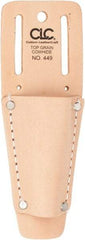 CLC - 1 Pocket Knife Holster - Leather, Tan - Exact Industrial Supply