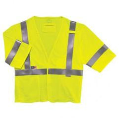 8356FRHL L/XL LIME FR VEST - Exact Industrial Supply