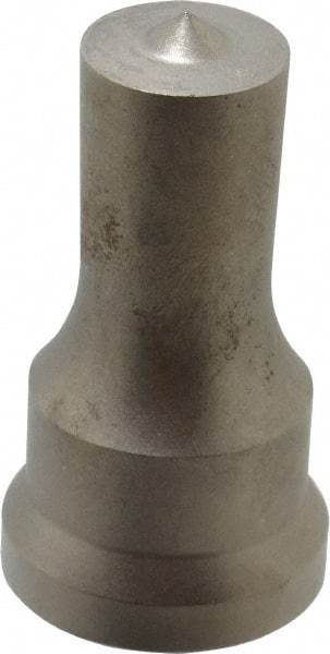 Cleveland Steel Tool - 3/4 Inch Diameter Round Ironworker Punch - 1-1/16 Inch Body Diameter, 1.24 Inch Head Diameter, 2-3/16 Inch Overall Length - Exact Industrial Supply