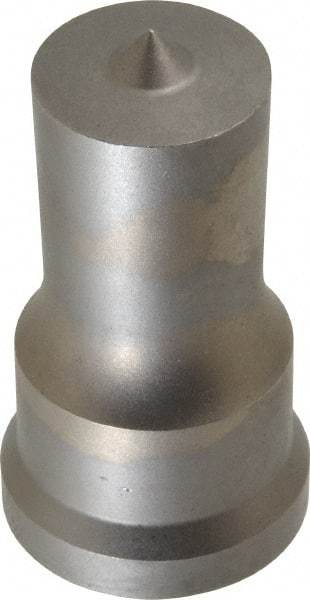 Cleveland Steel Tool - 1 Inch Diameter Round Ironworker Punch - 1-7/32 Inch Body Diameter, 1-3/8 Inch Head Diameter, 2-3/8 Inch Overall Length - Exact Industrial Supply