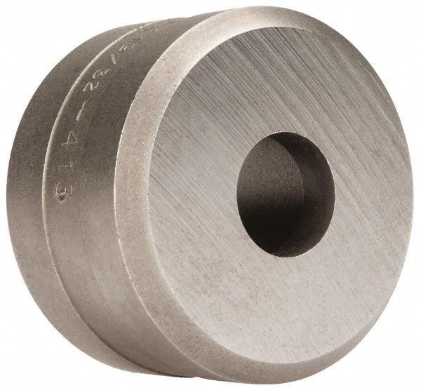 Cleveland Steel Tool - 19/32 Inch Diameter Round Ironworker Die - 1-13/16 Inch Head Diameter, 1-1/8 Inch Head Height - Exact Industrial Supply