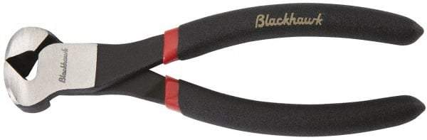 Blackhawk by Proto - 6-5/8" OAL, 12 AWG Capacity, End Cutting Pliers - 5/16" Jaw Length x 1-3/4" Jaw Width, Cushion Grip Handle - Exact Industrial Supply