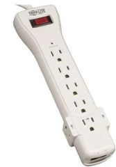 Tripp-Lite - 7 Outlets, 120 VAC15 Amps, 12' Cord, Power Outlet Strip - Floor, Keyhole Mount, 5-15 NEMA Configuration, 10.3" Strip - Exact Industrial Supply