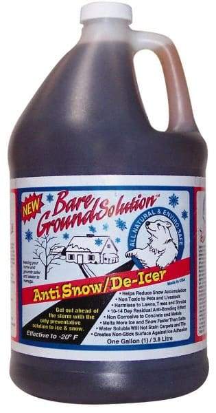 Bare Ground Solutions - 1 Gal Jug Magnesium Chloride Liquid - Effective to -25°F - Exact Industrial Supply