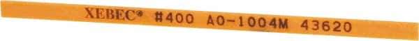 Value Collection - Rectangular, Ceramic Fiber Finishing Stick - 4" Long x 5/32" Wide x 1/32" Thick, 400 Grit, Super Fine Grade - Exact Industrial Supply