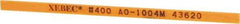 Value Collection - Rectangular, Ceramic Fiber Finishing Stick - 4" Long x 5/32" Wide x 1/32" Thick, 400 Grit, Super Fine Grade - Exact Industrial Supply