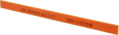 Value Collection - Rectangular, Ceramic Fiber Finishing Stick - 4" Long x 15/64" Wide x 1/32" Thick, 400 Grit, Super Fine Grade - Exact Industrial Supply