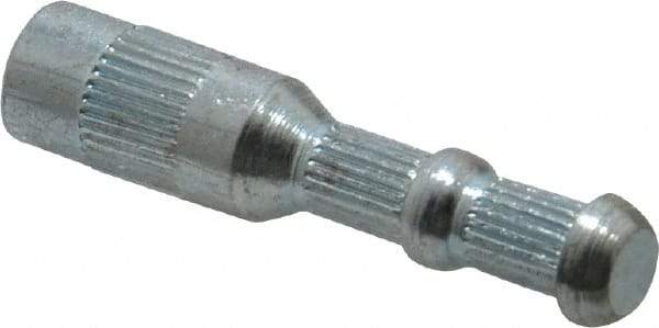 Wej-It - 5/16" Diam, 5/16" Drill, 1-9/16" OAL, 1" Min Embedment Drop-In Concrete Anchor - 12L14 Steel, Zinc-Plated Finish, Hex Nut Head, Hex Drive, 1/2" Thread Length - Exact Industrial Supply