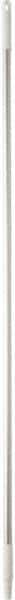 Vikan - 59 x 1" Aluminum Squeegee Handle - European Threaded Connection, White - Exact Industrial Supply