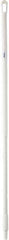 Vikan - 51 x 1-1/4" Fiberglass Squeegee Handle - European Threaded Connection, White - Exact Industrial Supply
