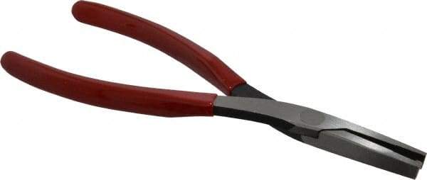 Proto - 7-25/32" OAL, 1-9/16" Jaw Length x 17/32" Jaw Width, Long Nose Duckbill Pliers - Serrated Jaw, Standard Head, Plastisol Handles - Exact Industrial Supply