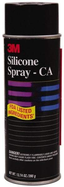 3M - 24 oz Aerosol Silicone Lubricant - Clear, 350°F Max - Exact Industrial Supply