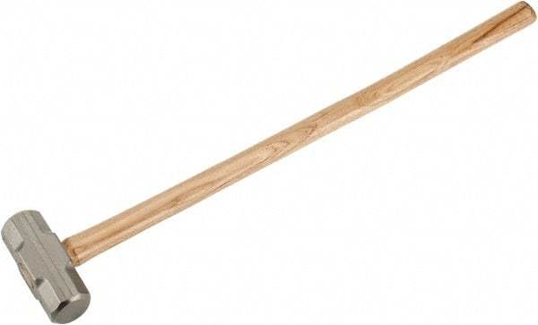 Stanley - 8 Lb Head, 34-1/4" Long Sledge Hammer - Steel Head, Wood Handle - Exact Industrial Supply