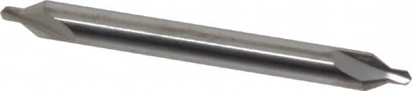 Atrax - #2 Plain Cut 60° Incl Angle Solid Carbide Combo Drill & Countersink - Exact Industrial Supply