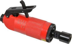 Sioux Tools - 1/4" Collet, Straight Handle, Straight Air Die Grinder - 18,000 RPM, Front Exhaust, 25.43 CFM, 0.7 hp, 6.21 bar, 1/4 NPT - Exact Industrial Supply