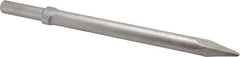 Ingersoll-Rand - 12" OAL, 0.7" Shank Diam, Moil Point Chisel - Round Drive, Round Shank, Steel - Exact Industrial Supply