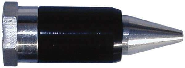 Coilhose Pneumatics - Blow Gun Safety High Flow Nozzle - 1/2-27 UNS, 2" Long, Aluminum - Exact Industrial Supply