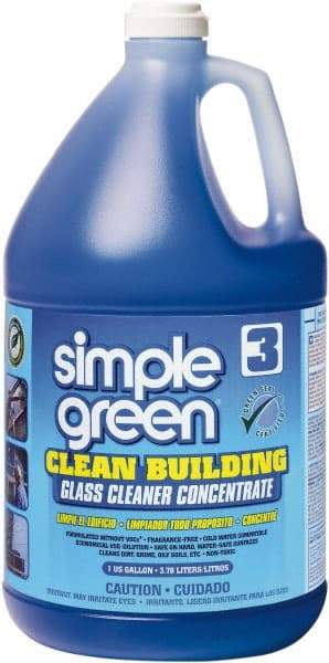 Simple Green - 1 Gal Bottle Unscented Glass Cleaner - Concentrated, Use on Glass Surfaces - Exact Industrial Supply