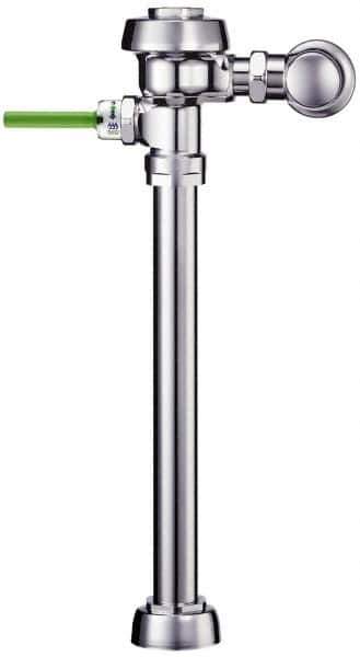 Sloan Valve Co. - 1.6/1.1 GPF Closet Manual Flush Valve - 1-1/2 Inch Pipe, 1-1/2 Inch Spud Coupling - Exact Industrial Supply