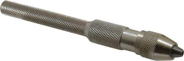 Starrett - 4" Long, 4.8mm Capacity, Economy Pin Vise - 4" Long - Exact Industrial Supply