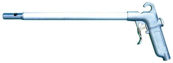 Value Collection - 150 Max psi High Power Venturi Nozzle Pistol Grip Blow Gun - 1/4 NPT Inlet, 24" Tube Length, Aluminum - Exact Industrial Supply