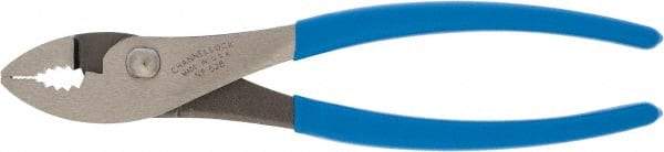 Channellock - 8" OAL, 1" Jaw Length, 1-11/64" Jaw Width, Slip Joint Pliers - Regular Nose Head, Standard Tool, Wire Cutting Shear - Exact Industrial Supply