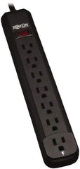 Tripp-Lite - 7 Outlets, 120 VAC15 Amps, 12' Cord, Power Outlet Strip - Keyhole, Tab Mount, 5-15 NEMA Configuration, 11.6" Strip - Exact Industrial Supply